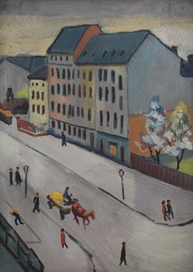 灰色の私たちの通り 作： August Macke